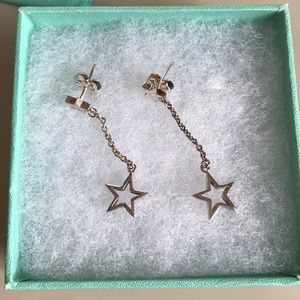 Authentic Tiffany & Co. rare star drop earrings
